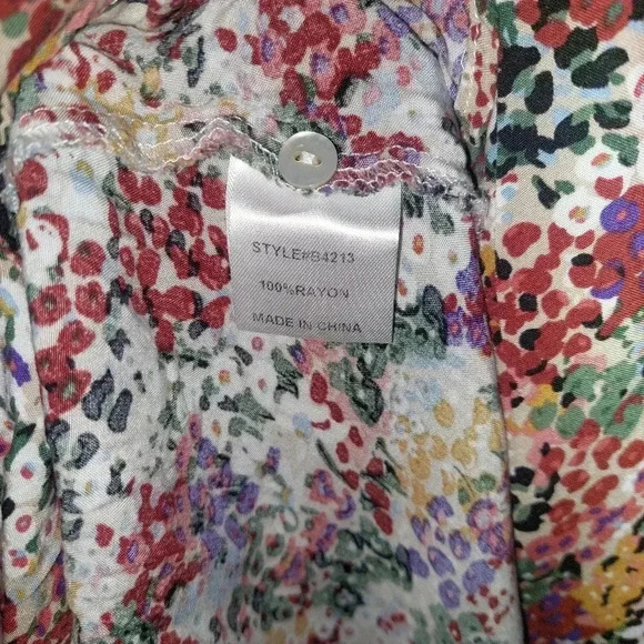 Jodifl High Low Swing Tunic Multi Color Print Size Large - Picture 7 of 8